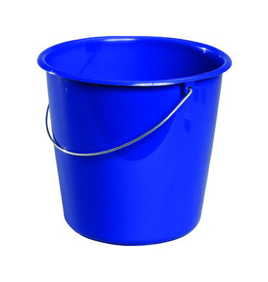 Eimer 5 Liter blau Kunststoff mit Metallbügel