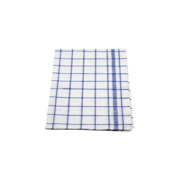 Geschirrtücher kariert blau weiß Halbleinen 50 x 70 cm 4255704323719 10 Stück