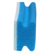 Reinigungsschwamm kratzfrei Griffleiste blau/weiß 15 cm