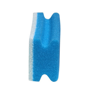 Reinigungsschwamm kratzfrei Griffleiste blau/weiß 15 cm