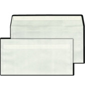 Briefumschlag 210011, Din Lang, ohne Fenster, haftklebend, 80g, transparent