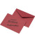 Briefumschläge C6 ohne Fenster nassklebend "Lieferschein/Rechnung" 75g rot Recycling