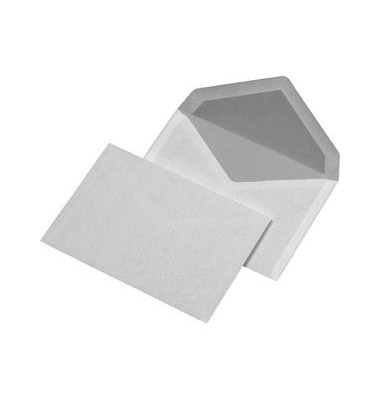 Briefumschläge C6 ohne Fenster nassklebend 72g weiß 100 Stück