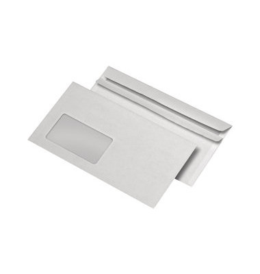 Briefumschläge Din Lang mit Fenster selbstklebend 80g weiß 1000 Stück Briefumschläge Din Lang mit Fenster selbstklebend 80g weiß 1000 Stück