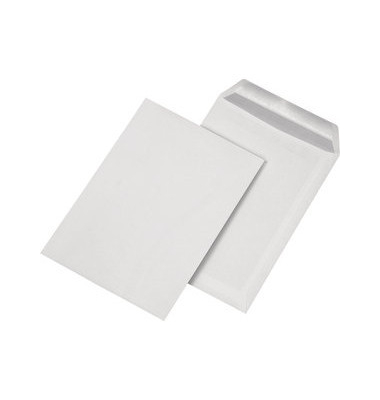 Versandtaschen C5 ohne Fenster selbstklebend 90g weiß