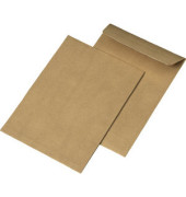 Faltentaschen 30002458, C5, ohne Fenster, haftklebend, 30mm-Falte, 110g, braun