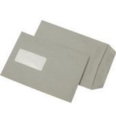 Versandtaschen 30006881, C5, mit Fenster, selbstklebend, 80g, grau