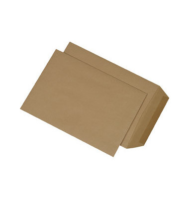 Versandtaschen 30005148, B5, ohne Fenster, nassklebend, 90g, braun