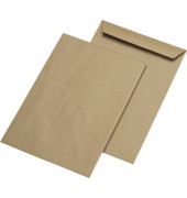 Versandtaschen 30005510, B4, ohne Fenster, nassklebend, 110g, braun