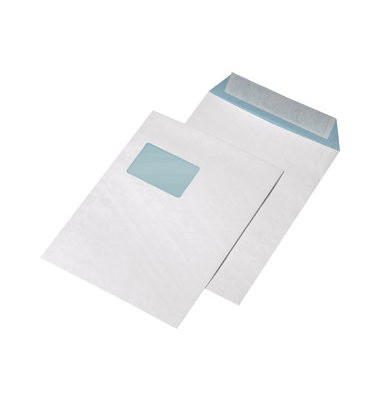 Versandtaschen 30003818, C4, mit Fenster, haftklebend, 125g, weiß
