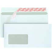 Briefumschlag 30005367, Din Lang+ (C6/5), mit Fenster, haftklebend, 80g, weiß
