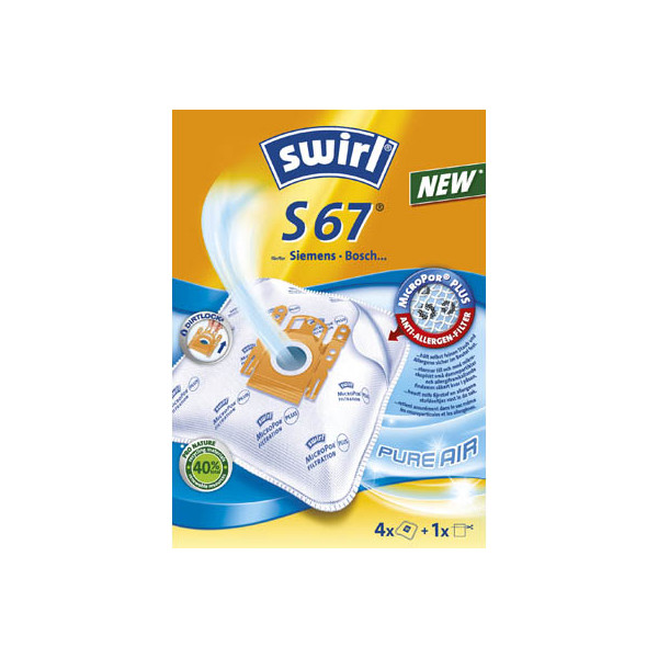 4006508179459 - Staubsaugerbeutel S 67 MicroPor Plus AirSpace + 1 Filter 4006508179459 S 67 4 Stück