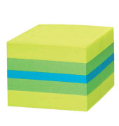 Haftnotizen 2051-L, Mini, 51x51mm, farbig sortiert (gelb/gr&uuml;n/blau), quadratisch