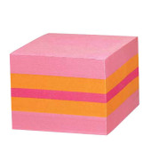 Haftnotizen 2051-P, Mini, 51x51mm, farbig sortiert (orange/pink gelb), quadratisch