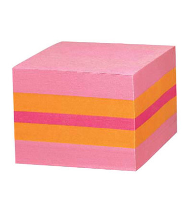 Haftnotizen 2051-P, Mini, 51x51mm, farbig sortiert (orange/pink gelb), quadratisch