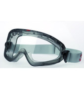 Vollsichtbrille verstellbar klar/gr AS/AF/UV Polycar.