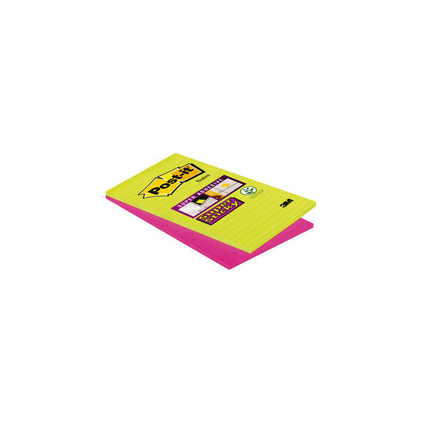 0051141906126 - Haftnotizen 5845SSEU Super Sticky Notes 125x100mm 2-farbig sortiert liniert rechteckig 0051141906126 2 Stück