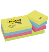 Haftnotizen 653-TFEN, Notes Energetic Collection, 51x38mm, 4-farbig sortiert (ultragelb/neonorange/ultrapink/neongr&uuml;n), rechteck
