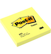 Haftnotizen 654, Notes, 76x76mm, gelb, quadratisch
