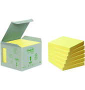 Haftnotizen 6541B, Recycling Notes, 76x76mm, gelb, quadratisch