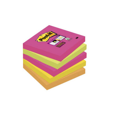 Haftnotizen Super Sticky 76 x 76mm neon 5-farbig sortiert 5 x 90 Blatt Haftnotizen Super Sticky 76 x 76mm neon 5-farbig sortiert 5 x 90 Blatt
