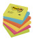 Haftnotizen 654-TFEN, Notes Energetic Collection, 76x76mm, 5-farbig sortiert (ultragelb/neonorange/ultrapink/ultrablau/neongr&uuml;n)