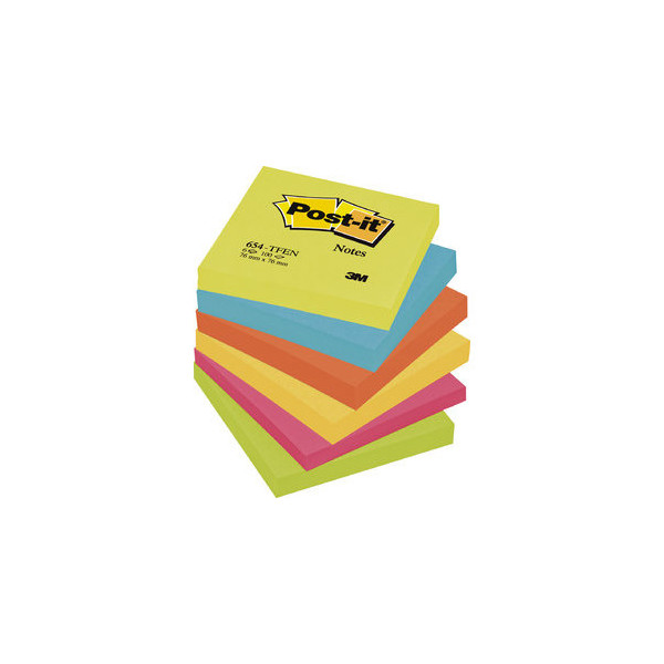4046719506453 - Haftnotizen 654-TFEN Notes Energetic Collection 76x76mm 5-farbig sortiert quadratisch 4046719506453 6 Stück