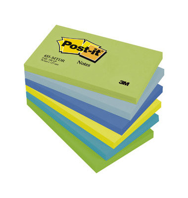 Haftnotizen Dreamy 127 x 76mm 6-farbig sortiert 6 x 100 Blatt Haftnotizen Dreamy 127 x 76mm 6-farbig sortiert 6 x 100 Blatt