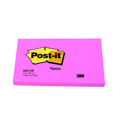 Haftnotizen Neon 100 Bl. pink 127 x 76mm Haftnotizen Neon 100 Bl. pink 127 x 76mm
