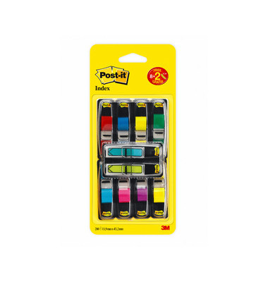 Haftmarker 683-VAD1, Index Mini Promotion, 11,9x43,2mm, 10-farbig sortiert, ohne, rechteckig