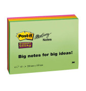 Meeting Notes Super Sticky neon 200x149mm 180 Bl