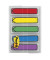 Haftmarker 684-ARR1, Mini, 12,7x43,2mm, 5-farbig sortiert, ohne, Z-Notes, Pfeil
