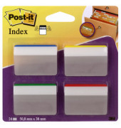 Haftmarker 686A-1, Index Strong, 50,8x38mm, 4-farbig sortiert, rechteckig