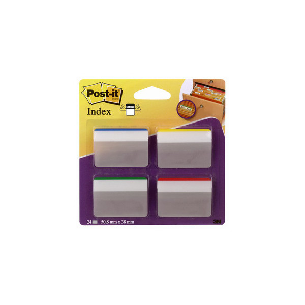 0051131936195 - Haftmarker 686A-1 Index Strong 508x38mm 4-farbig sortiert rechteckig 0051131936195 Post-it