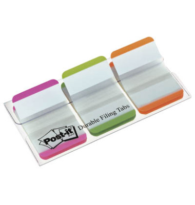 Haftmarker 686L-PGOEU, Index Strong, 25,4x38mm, 3-farbig sortiert, ohne, Z-Notes, rechteckig