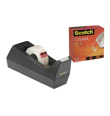Klebebandabroller Scotch 83980, f&uuml;r Klebeb&auml;nder bis 19mm x 33m, schwarz
