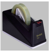 Tischabroller C10 bis 25mm x 66m leer schwarz
