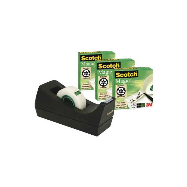 Scotch Tischspender 3 Filme Magic810 Schwarz 19mm X 33m Burobedarf Thuringen