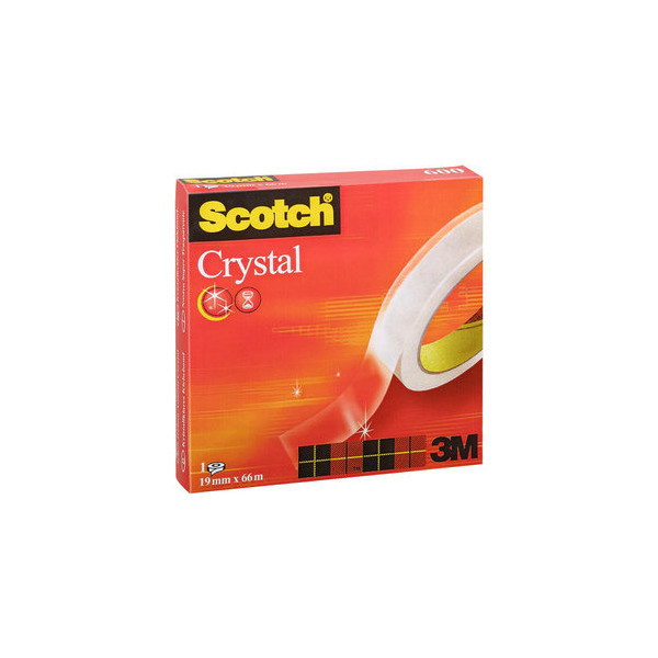 3134375261951 - Scotch Klebefilm Crystal Clear 600 19 mm x 66 m Karton hochtransparent leichtes und geräuschloses Abrollen (C6001966) 3134375261951 - Scotch Klebefilm Crystal Clear 600 19 mm x 66 m Karton hochtransparent leichtes und geräuschloses Abrollen (C6001966)