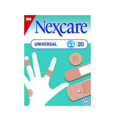 Nexcare Pflaster Universal braun 3 Größen 20 Stück Nexcare Pflaster Universal braun 3 Größen 20 Stück