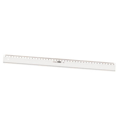 Kunststoff-Lineal 711400000 glasklar 40cm mit Facette und Tuschekante