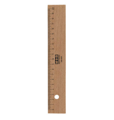 Holz-Lineal 719200000 braun 20cm mit Tuschekante