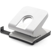 Bürolocher Master 025-0307, grau, bis 25mm 25 Blatt, mit Anschlagschiene