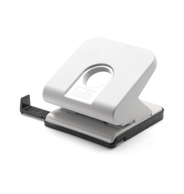 Bürolocher Master 025-0307, grau, bis 25mm 25 Blatt, mit Anschlagschiene