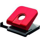 Locher Master 025-0308 rot bis 2,5mm 25 Blatt mit Anschlagschiene