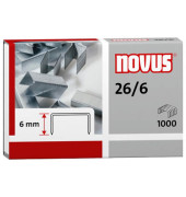 Heftklammern Typ 26/6 040-0056, Stahldraht verzinkt, 26/6, Heftleistung 30 Blatt max. 