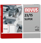 Heftklammern SUPER 042-0044, Stahldraht verzinkt, 23/15, Heftleistung 120 Blatt max. 