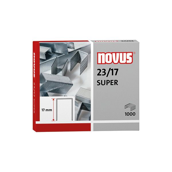 4009729003404 - Heftklammern SUPER 042-0045 Stahldraht verzinkt 23 17 Heftleistung 140 Blatt max  4009729003404 1000 Blatt