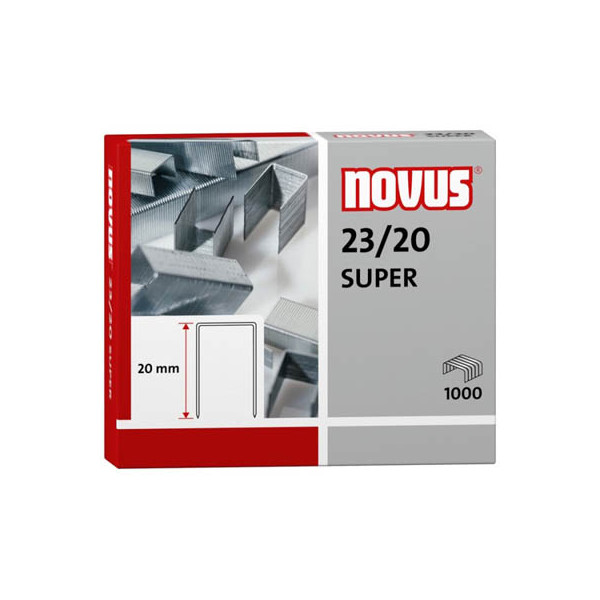 4009729003411 - Heftklammern SUPER 042-0240 Stahldraht verzinkt 23 20 Heftleistung 170 Blatt max  4009729003411 1000 Stück