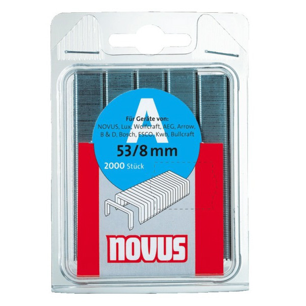 6 Stück Novus Heftklammern Typ A Superhard 53/14, 042-0359, Stahldraht verzinkt 4009729002056 Novus 1000 Stück
